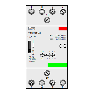 Symbol: installationsschütze - VSM425-22-230V