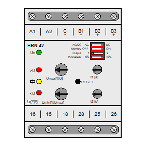 Symbol: voltage relays - HRN-42