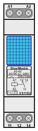 : auxiliary relays - VS116U blue