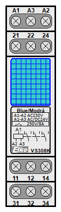 : hulp relais - VS308K blue