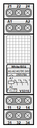 : hulp relais - VS316-24 white