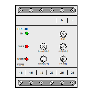 Symbol: speciaal relais - HRF-10