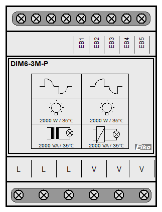 : dimmers and lighting regulators - DIM6-3M-P