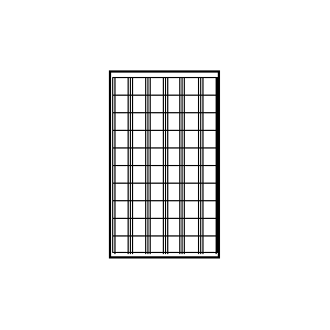 Simbolo: fuentes y visualizadores - panel solar
