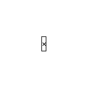 Symbol: lampen en signaalgevers - Hall generator met 4 aansluitingen