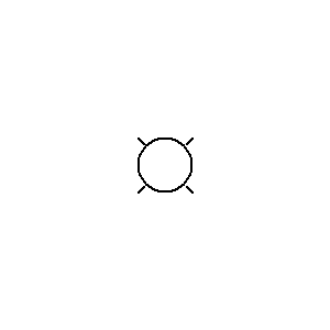 Symbol: lights - ceiling mounted light