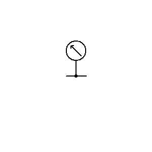 Symbol: Lufttechnik - Druckmessgerät