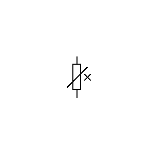 Simbolo: diversi, vari - resistore variabile lineare magnetico