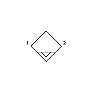 schematic symbol: airconditioning - Luchtfilter