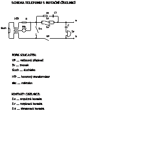 
                    schematic symbol: telecommunicatie - Analoge telefoon schema