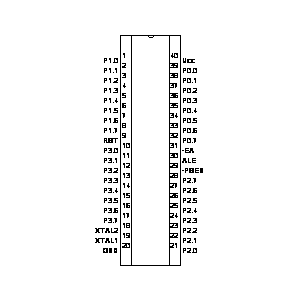 Simbolo: circuito integrato - 8051