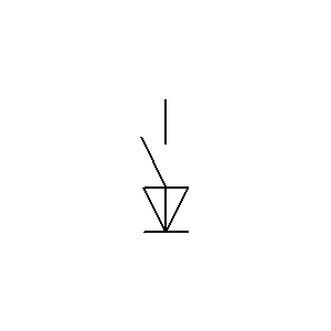 schematic symbol: diversen - Schakelaar stroomdoorlatend in 1 richting NP