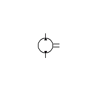 Symbol: generatoren - tweeweg niet-regulerende waterstofgenerator