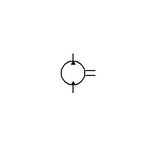 Symbol: generator-silnik - NIEREGULOWANY JEDNOKIERUNKOWY GENERATOR-SILNIK