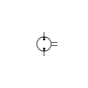 Symbol: generator-silnik - NIEREGULOWANY DWUKIERUNKOWY GENERATOR-SILNIK