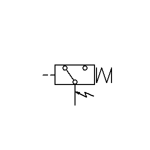 Symbol: pomiar - PRZEKAŹNIK CIŚNIENIOWY BEZ PRĄDU UPŁYWU