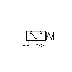 Symbol: pomiar - PRZEKAŹNIK CIŚNIENIOWY Z DRENEM PRĄDU UPŁYWU