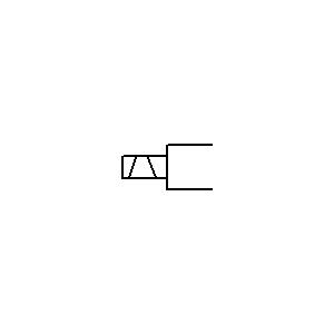 Symbol: sterowanie elektryczne - ELEKTROMAGNES DWUSTRONNEGO DZIAŁANIA