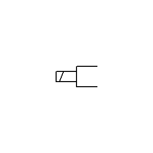 Symbol: sterowanie mechaniczne - ELEKTROMAGNES JEDNOSTRONNEGO DZIAŁANIA