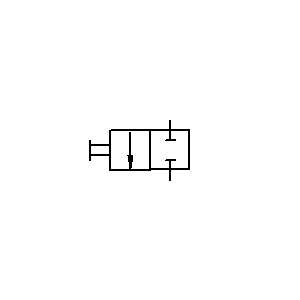 Symbol: kolektor - ROZDZIELNICA 2-2 Z OBSŁUGĄ RĘCZNĄ