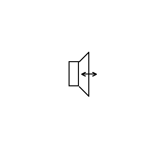 Symbol: audio - głośnik - mikrofon