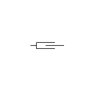 Symbol: połączenie rurowe - TELESKOPOWE ZŁĄCZE RUROWE
