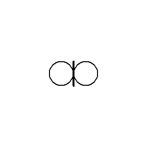 Symbol: audio - mikrofon symetryczny