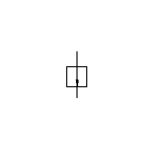 Symbol: zawór ciśnieniowy - OTWARTY ZAWÓR Z JEDNĄ KRAWĘDZIĄ DŁAWIĄCĄ 1
