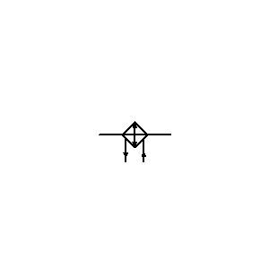 Symbol: uzdatnianie płynów - CHŁODNICA Z OZNACZENIEM WLOTU CZYNNIKA CHŁODNICZEGO