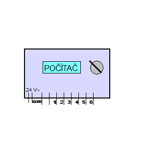 Symbol: tablica rozdzielcza - Komputer 6 zaworów