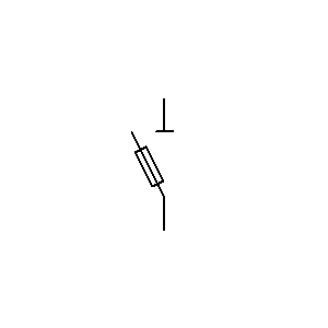 Symbol: odłącznik - rozłącznik bezpiecznikowy