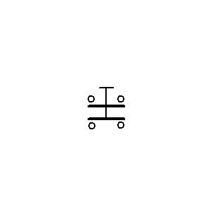 Symbol: przełączniki mechaniczne - Przełącznik MOM-OFF-MOM