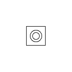 Symbol: piorunochrony - zacisk testowy w szafce obiektowej