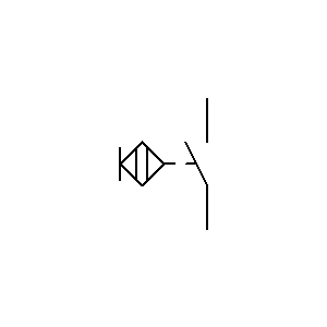 Symbol: inne części - przełącznik dotykowy, styk przełączający