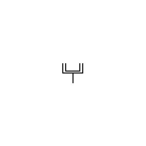 Symbol: gniazda - gniazda antenowe - oznaczenie ogólne