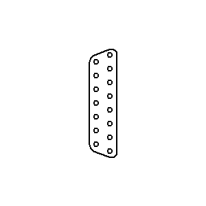 Symbol: złącza - CANNON15