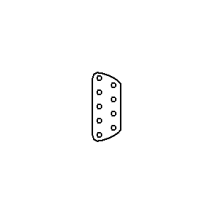 Symbol: złącza - CANNON9