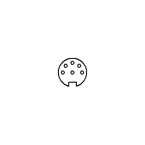 Symbol: złącza - DIN5