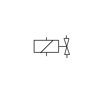 Symbol: schematy pneumatyczne - cewka selenoidowa