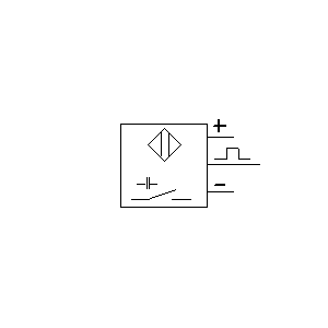 Symbol: schematy pneumatyczne - przełącznik pojemnościowy