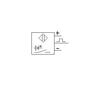Symbol: schematy pneumatyczne - czujnik optyczny