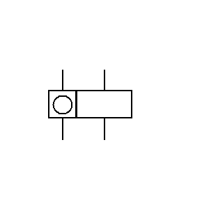 Symbol: schematy pneumatyczne - licznik impulsów elektrycznych