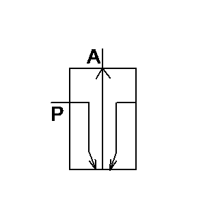 Symbol: schematy pneumatyczne - czujnik odbiciowy