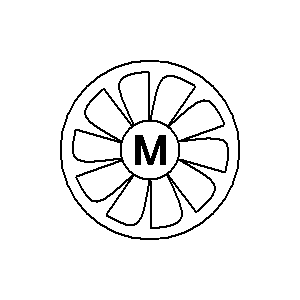 Symbol: auto moto - wentylator
