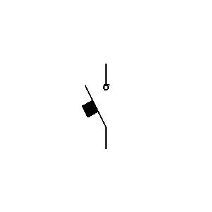 Symbol: przełączanie - wyłącznik z automatycznym wyłączaniem
