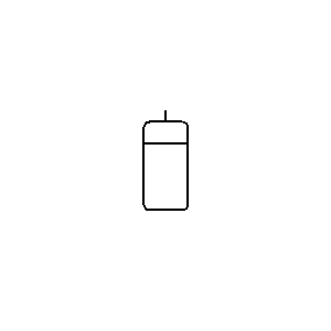 Symbol: hydraulika - Zbiornik wyrównawczy