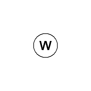 Symbol: przyrządy pomiarowe - watomierz
