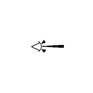 Symbol: ochrona przestrzenna - PIR dalekiego zasięgu