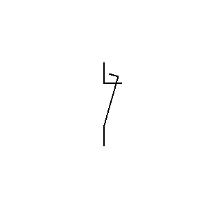 Symbol: styk wyzwalający - styk przełączający wyłączający się z opóźnieniem w stosunku do pozostałych