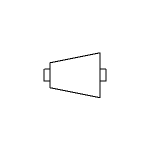 Symbol: pumps and turbines - turbine